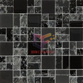 Black Cracked Crystal Mosaic (CC181)